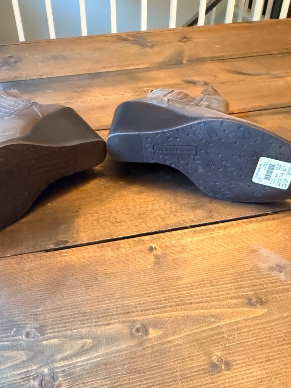 NWOT Lucky Brand Women's Brown Leather Ankle‎ Boots - Size 10 - Picture 2 of 6